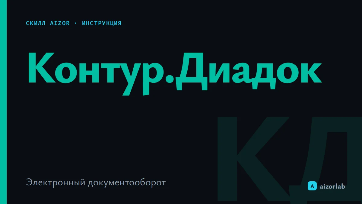 Скилл Контур.Диадок в Aizor: как подключить ЭДО и автоматизировать документы
